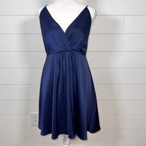 Gianni Bini Royal Navy Blue Party Dress with Spaghetti Straps Size L